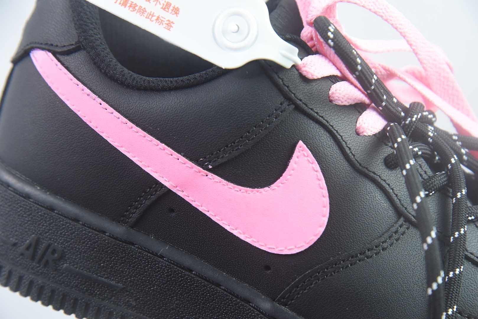 耐克 Nike Air Force 1 “Black Peach Berry”空军一号定制 纯原版本 货号:CW2288-512 实拍细节图