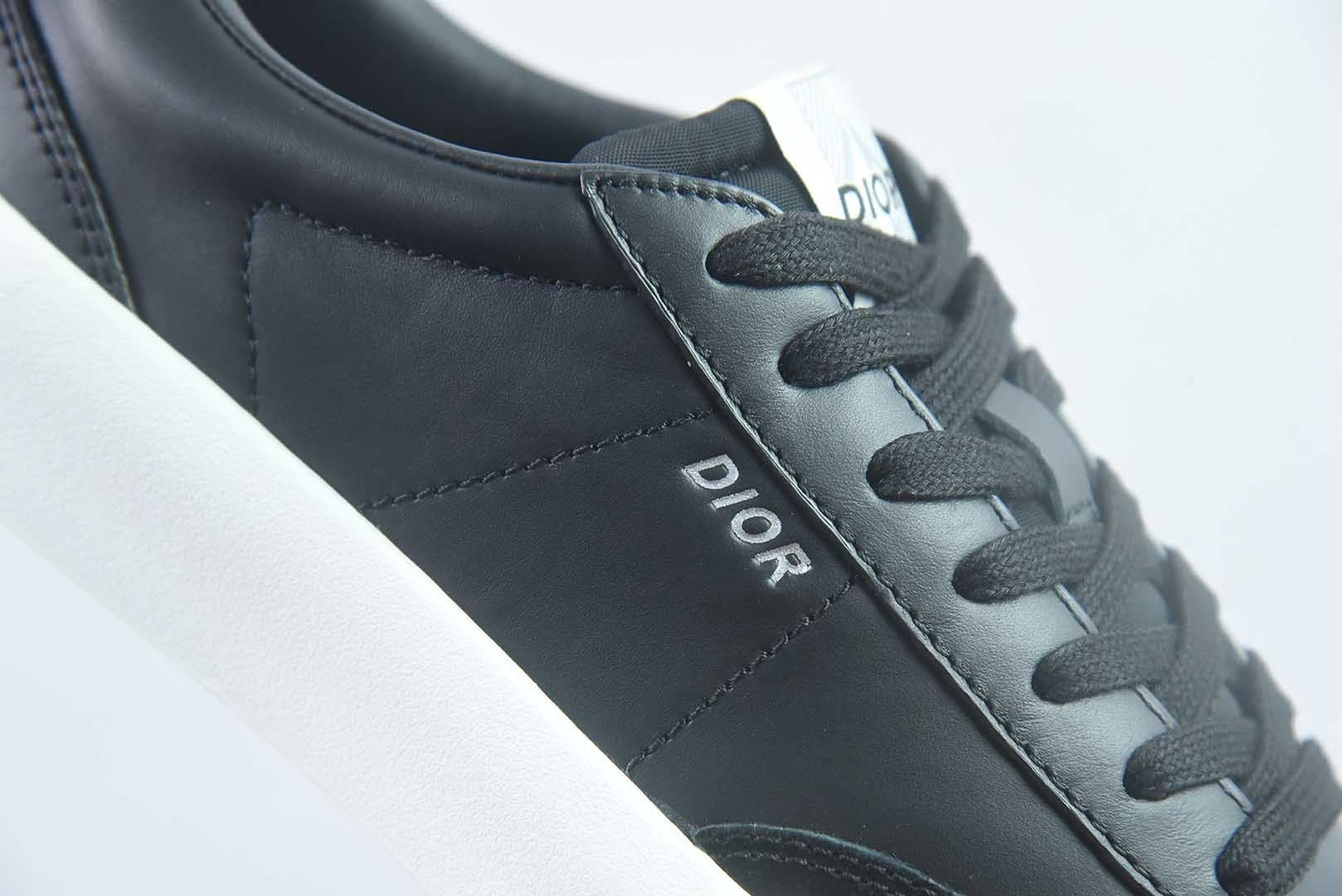 X1版本东莞纯原 Dior 迪奥B101 德训休闲时装板鞋 全灰麂皮款 实拍细节图