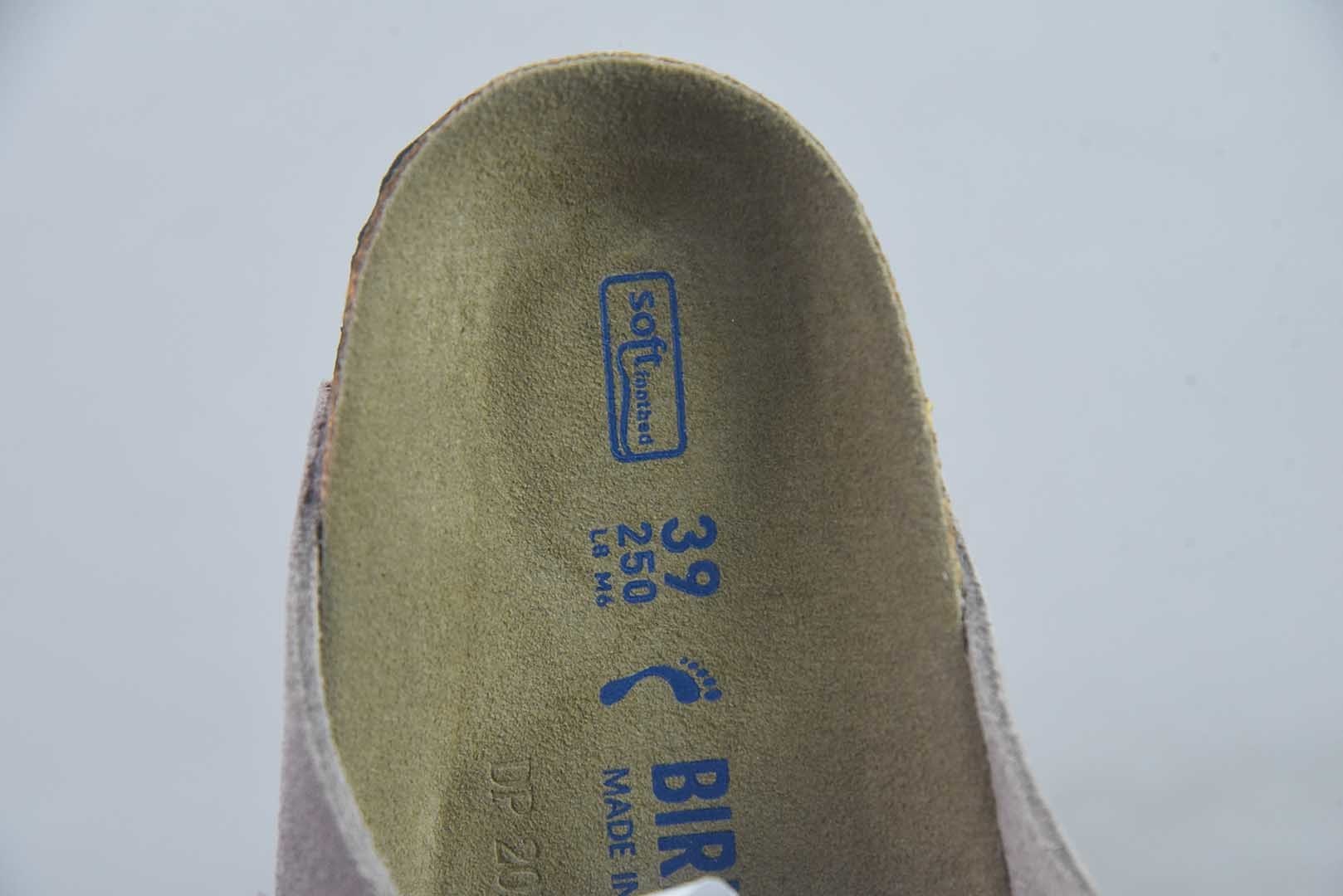 Birkenstock Boston 博肯/勃肯 系列上架 牛皮绒面革平底复古软木休闲鞋 二字拖鞋 纯原版本 实拍细节图