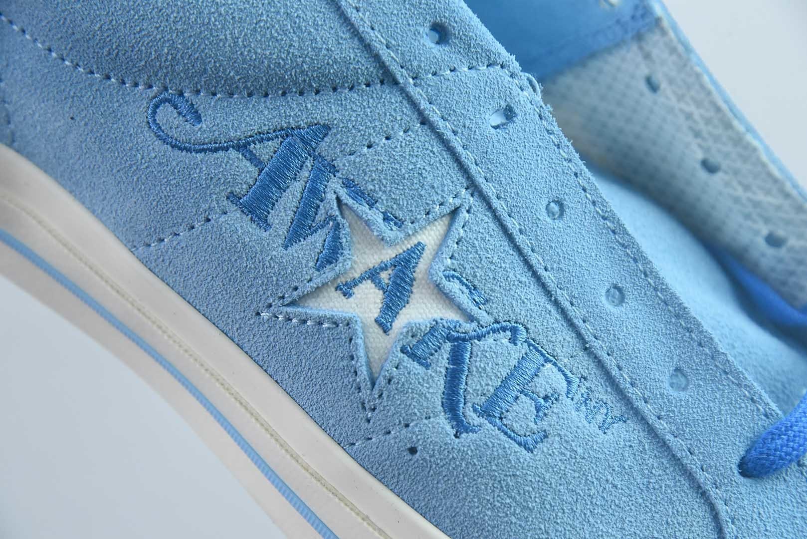 Awake NY x 匡威 Converse One Star Pro 货号:货号:A07642C 蓝色 纯原版本 实拍细节图