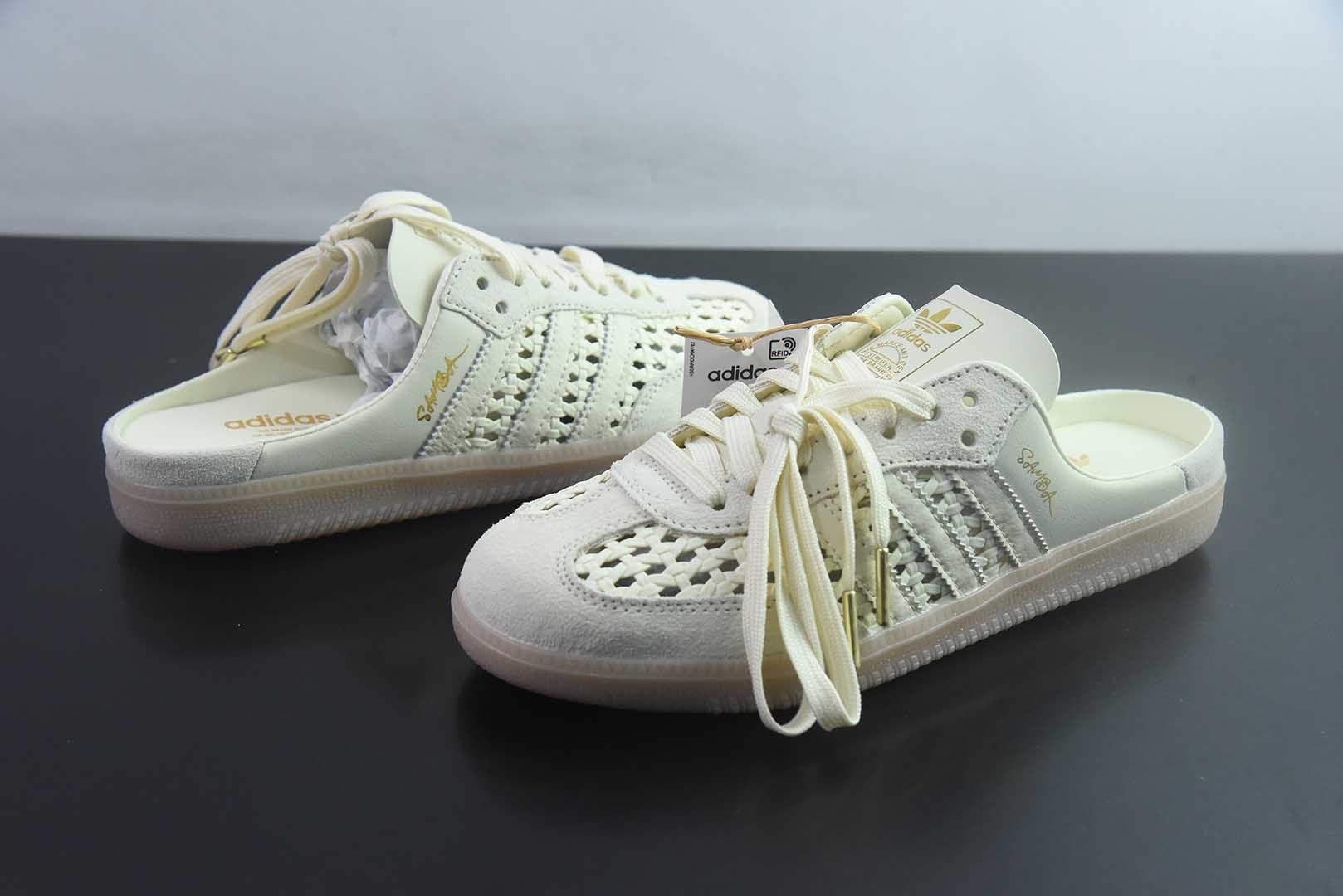 S2纯原 阿迪达斯 Adidas Samba OG 阿迪三叶草休闲半拖 纯原版本 货号:KH7719 实拍细节图
