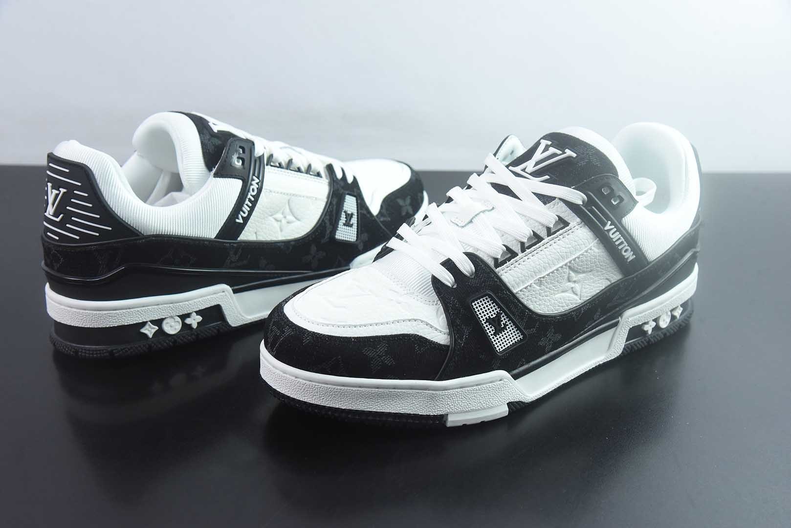 Louis Vuitton 路易威登 LV Trainer 黑白牛仔 35-46 纯原版本 实拍细节图
