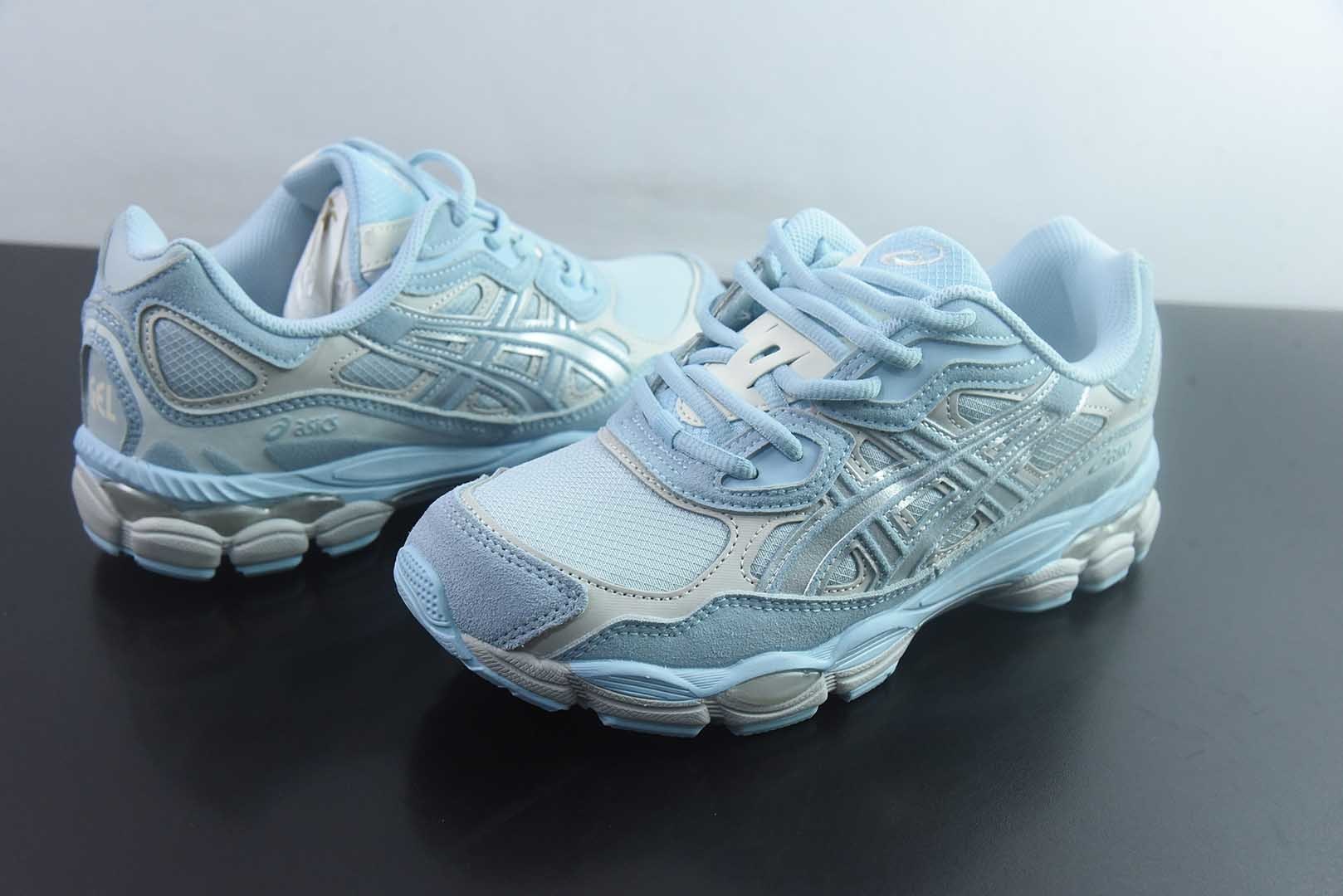 ASICS GEL-NYC 亚瑟士 透气网眼鞋面 配合部分合成革材质 采用全新AHAR 纯原版本 货号:1203A739-401 实拍细节图