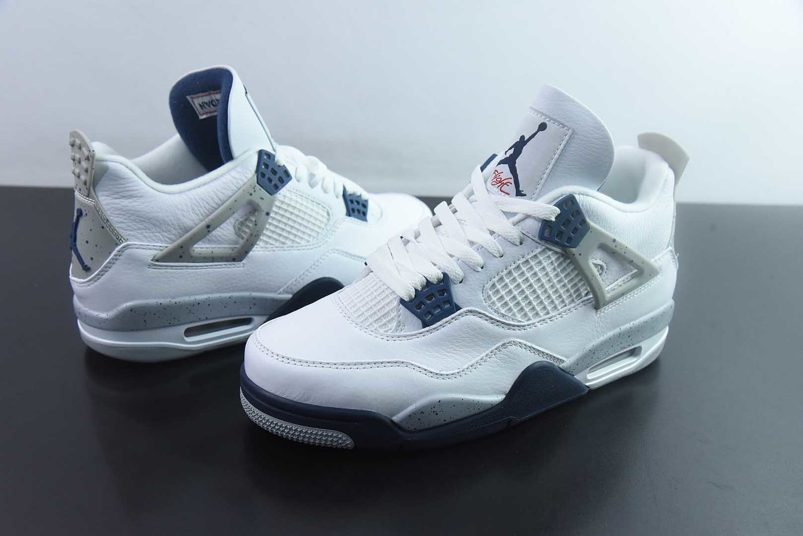 H11纯原 乔丹 Air Jordan AJ4 Retro 午夜蓝 货号:DH6927-140 实拍细节图