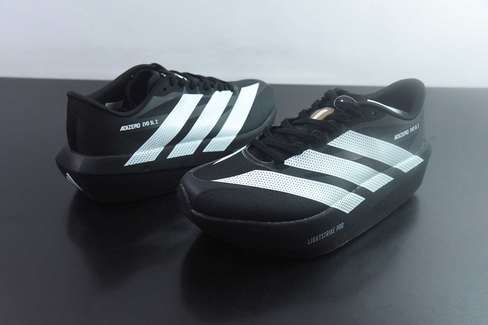 阿迪达斯 Adidas Adizero Evo 2 SL 货号:JD7128 50阿迪超轻透气缓震跑鞋 纯原版本 实拍细节图