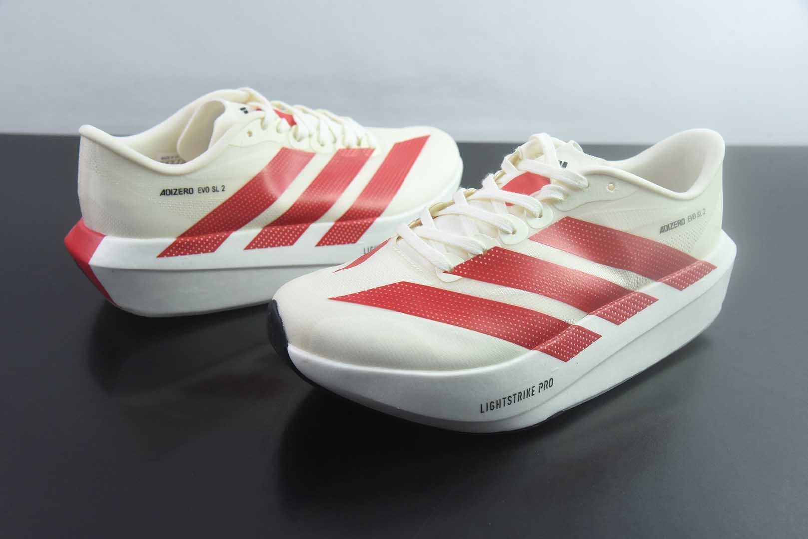 阿迪达斯 Adidas Adizero Evo 2 SL 货号:KI3672 50阿迪超轻透气缓震跑鞋 纯原版本 实拍细节图