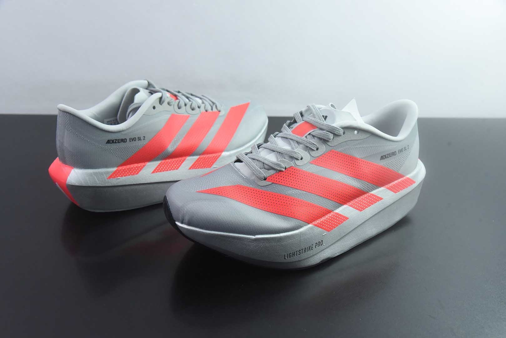 阿迪达斯 Adidas Adizero Evo 2 SL 货号:KK3382 50阿迪超轻透气缓震跑鞋 纯原版本 实拍细节图