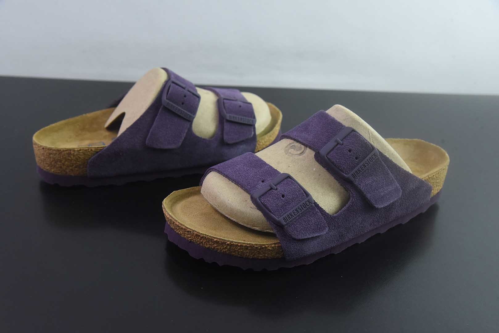 Birkenstock Boston 博肯/勃肯 系列上架 牛皮绒面革平底复古软木休闲鞋 二字拖鞋 纯原版本 实拍细节图