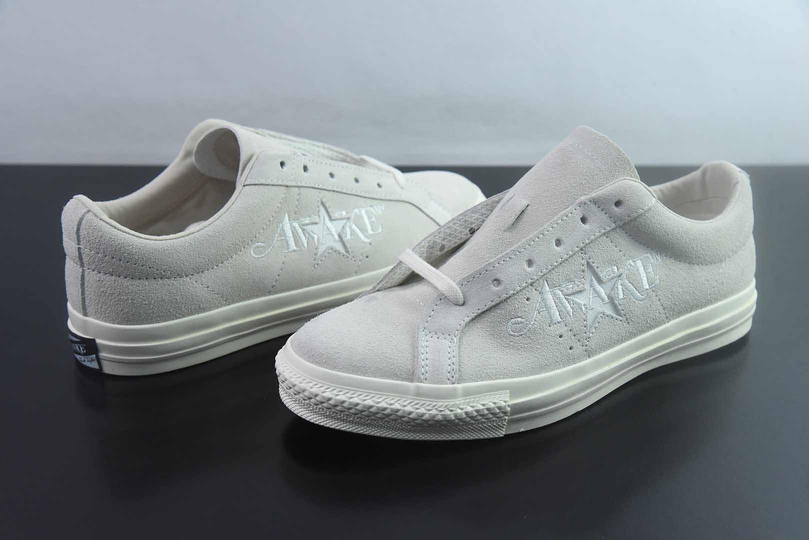 Awake NY x 匡威 Converse One Star Pro 货号:货号:货号:A07144C 米白 纯原版本 实拍细节图