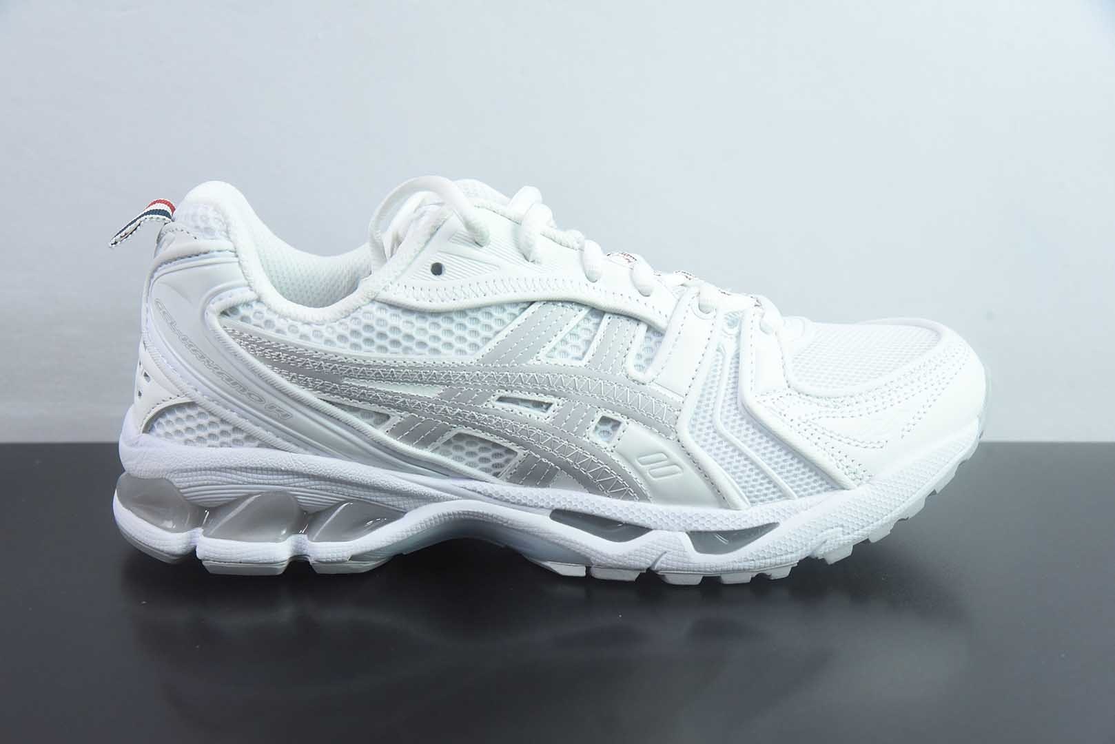 纯原 THOM BROWNE 汤姆·布朗 × Asics 亚瑟士 GEL-Kayano 14 联名款低帮运动休闲跑步鞋 1203B291-100 头部一线大厂出品 真正原版开发 高端零售专供品质 区别市面先行通货版本注意⚠️售后需配件完整 实拍细节图