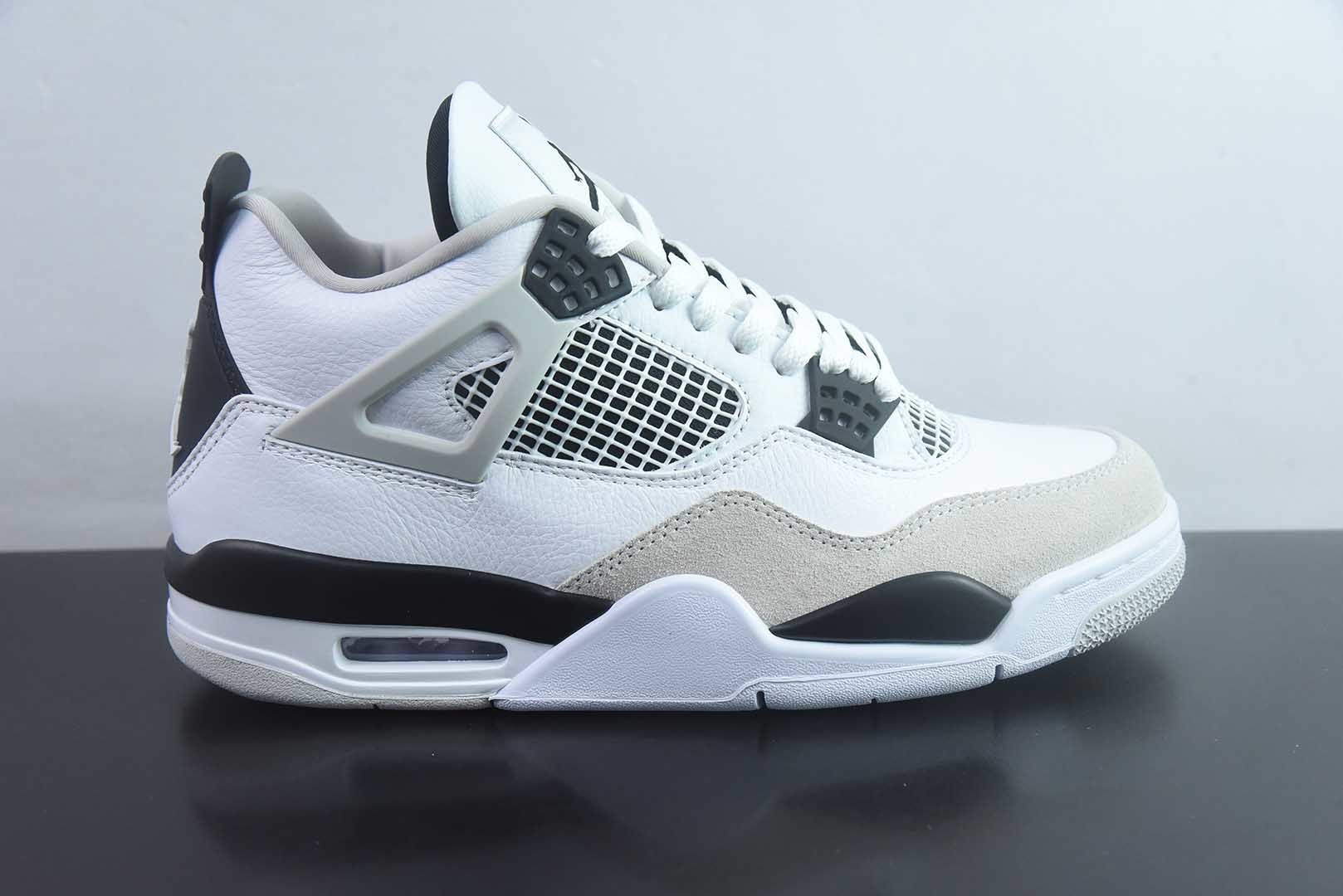 Jordan 乔丹 Air Jordan 4 Retro 时尚百搭 中帮 复古篮球鞋 男女同款 货号:DH6927-111 小白水泥 纯原版本 实拍细节图
