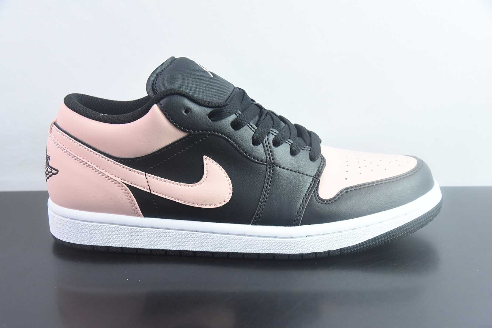 耐克 Nike Air Jordan 1 Low OG AJ1舒适贴合 防滑耐磨 低帮 复古 粉白篮球鞋 男女同款 黑 货号:货号:553558-034 纯原版本 货号:553558-034 Size 实拍细节图