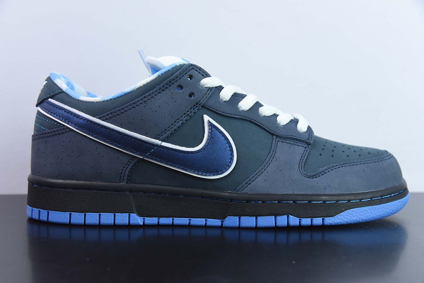 耐克 Nike Dunk SB Low Blue Lobster 龙虾超限量 蓝低帮休闲板鞋 纯原版本 货号:313170-342 实拍细节图