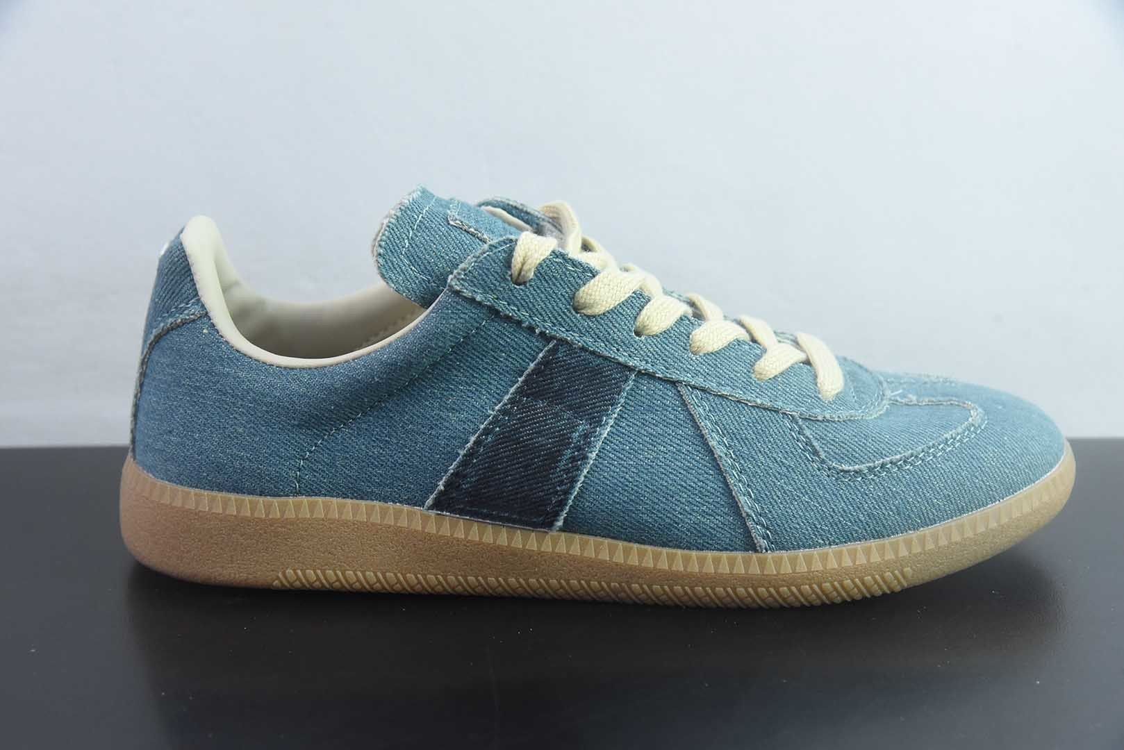 梅森马吉拉 Maison Margiela Replica 蓝色休闲低帮德训鞋 纯原版本 货号：DDN45062238 实拍细节图