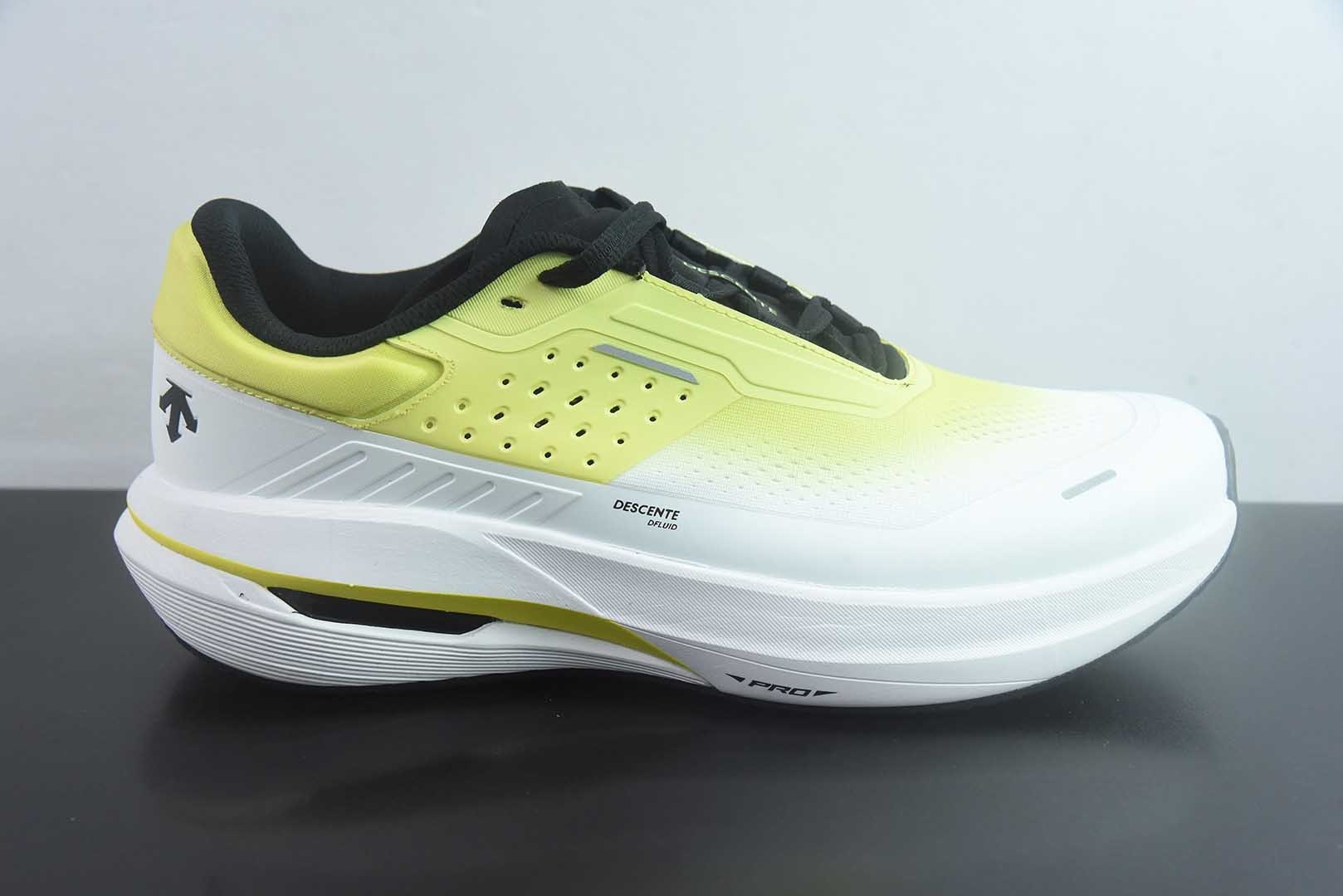 迪桑特 DESCENTE Running D-FLUID PRO运动健身 黄色跑步鞋 男款 纯原版本 货号:D6231RRN27-LM 实拍细节图