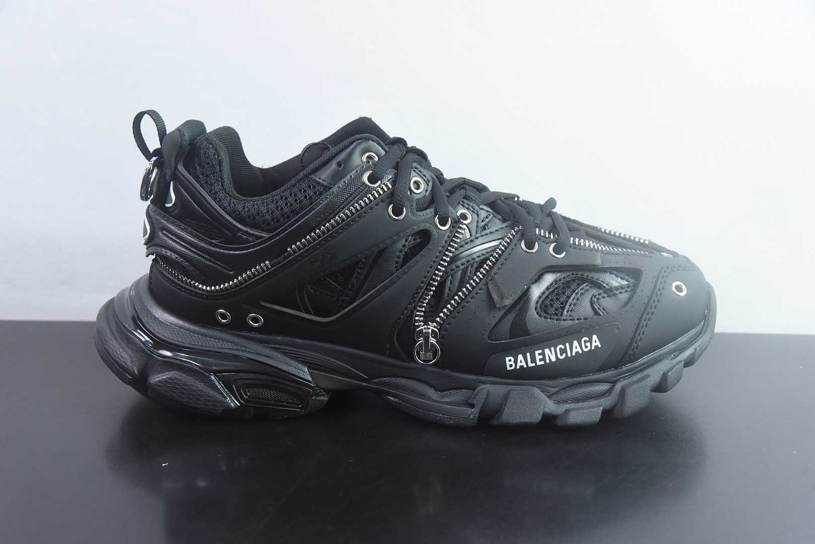巴黎世家 Balenciaga Track 3.0 黑色复古老爹鞋 纯原版本 货号:NJM75337868 实拍细节图