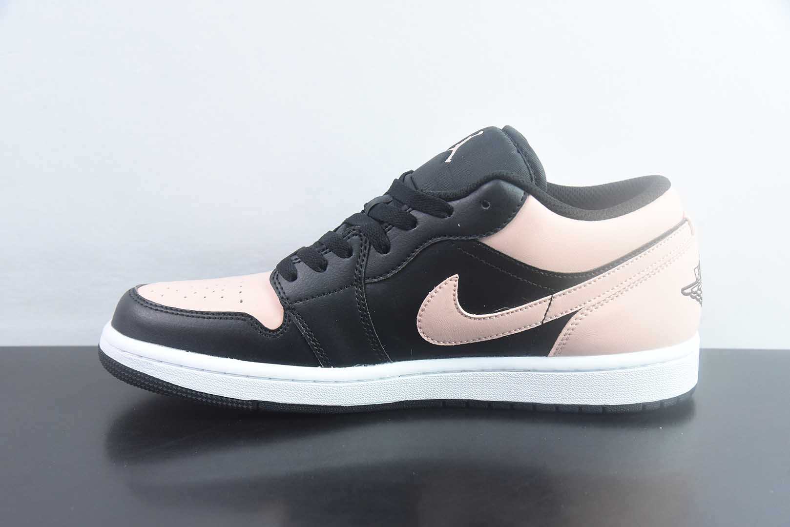 耐克 Nike Air Jordan 1 Low OG AJ1舒适贴合 防滑耐磨 低帮 复古 粉白篮球鞋 男女同款 黑 货号:货号:553558-034 纯原版本 货号:553558-034 Size 实拍细节图