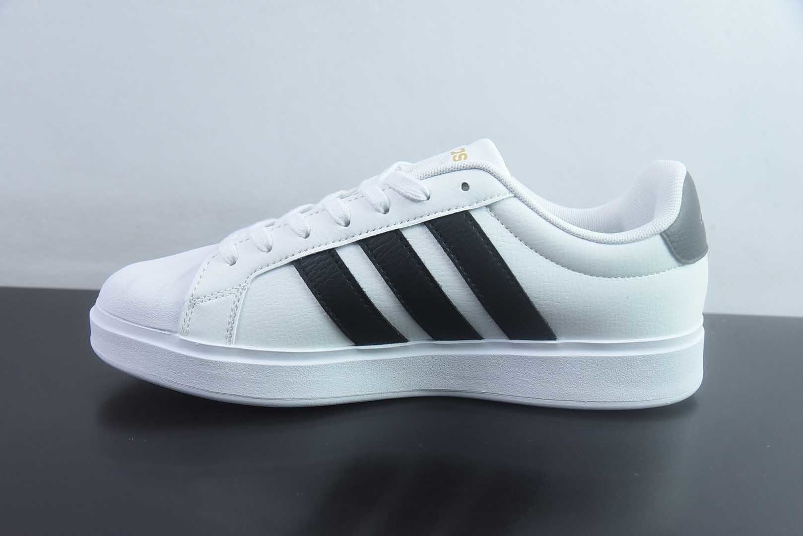 阿迪达斯 Adidas STREETTALK 贝壳头3.0 黑白低帮休闲板鞋 纯原版本 货号:JP8275 实拍细节图