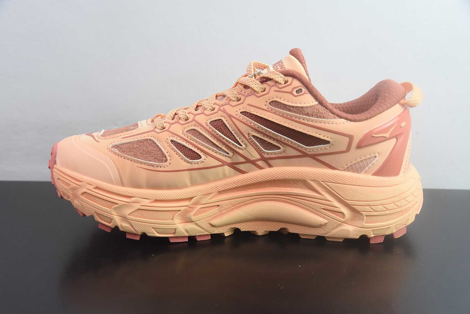 霍伽 HOKA ONE ONE Mafate Speed 2 TS Low 粉色低帮户外越野跑鞋 纯原版本 货号:1181770-PCHD 实拍细节图