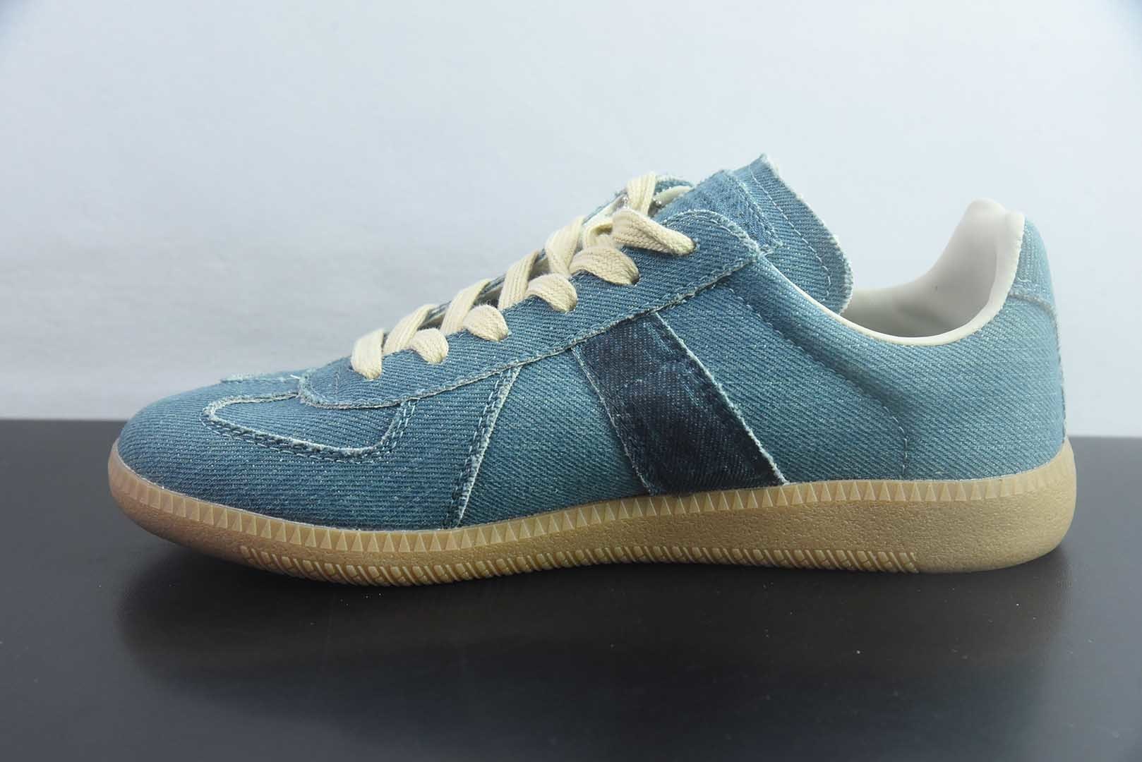 梅森马吉拉 Maison Margiela Replica 蓝色休闲低帮德训鞋 纯原版本 货号：DDN45062238 实拍细节图