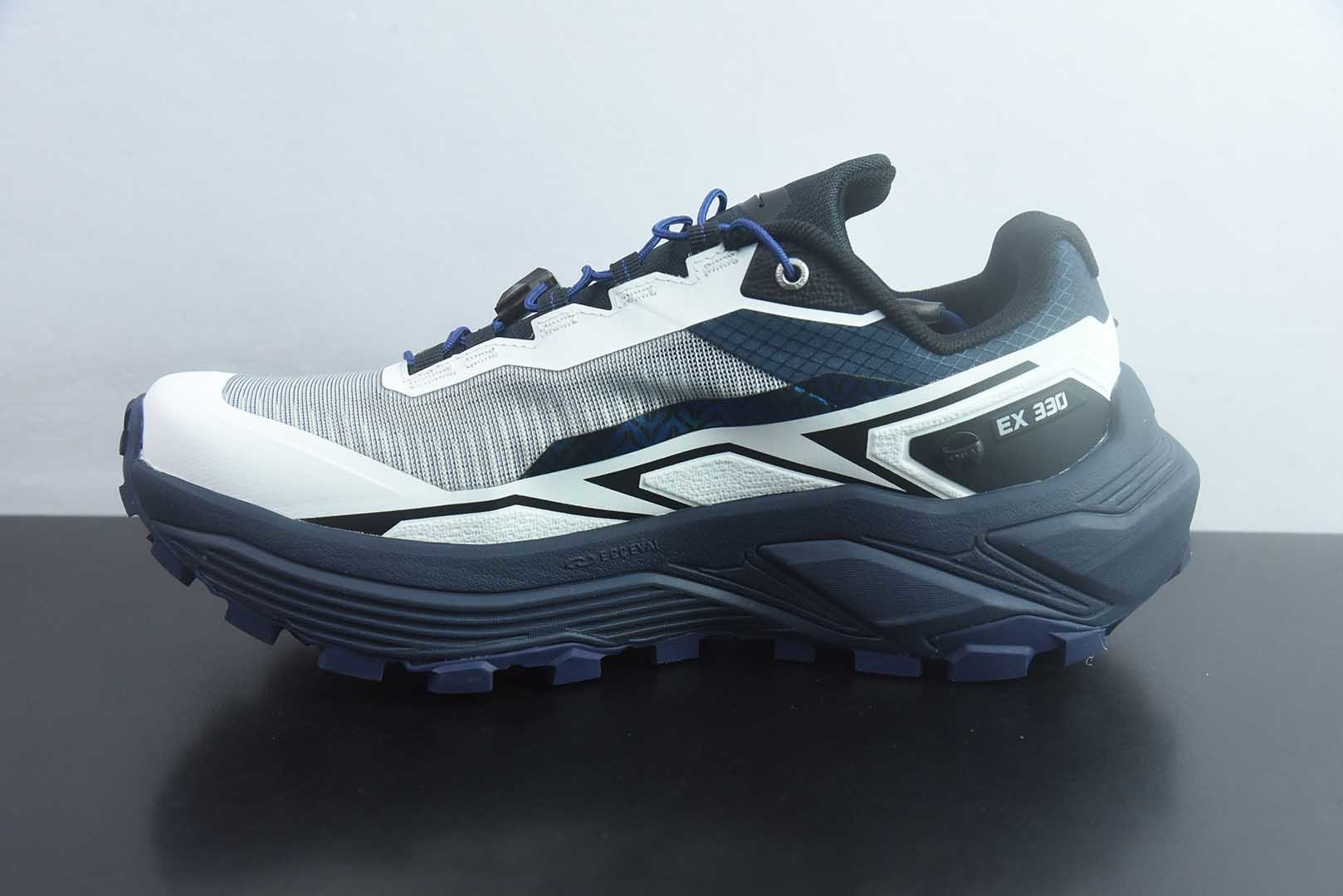 凯乐石 KAILAS FUGA EX330 2代 超长距离进阶跑山 户外徒步休闲运动骑行 缓震回弹 轻便透气 低帮 越野 蓝跑鞋 炫彩 盒装 纯原版本 货号：KS2533255 实拍细节图