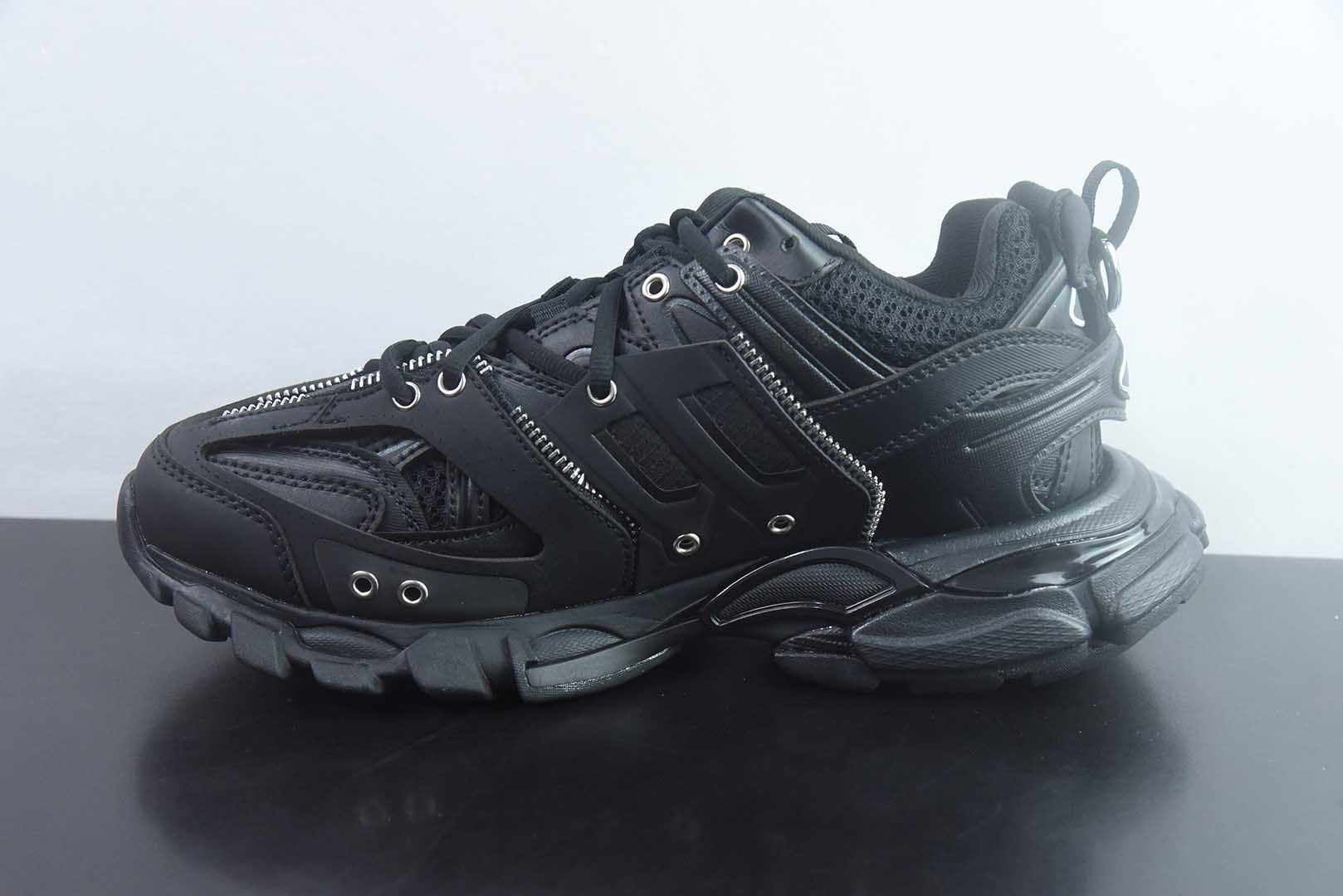 巴黎世家 Balenciaga Track 3.0 黑色复古老爹鞋 纯原版本 货号:NJM75337868 实拍细节图