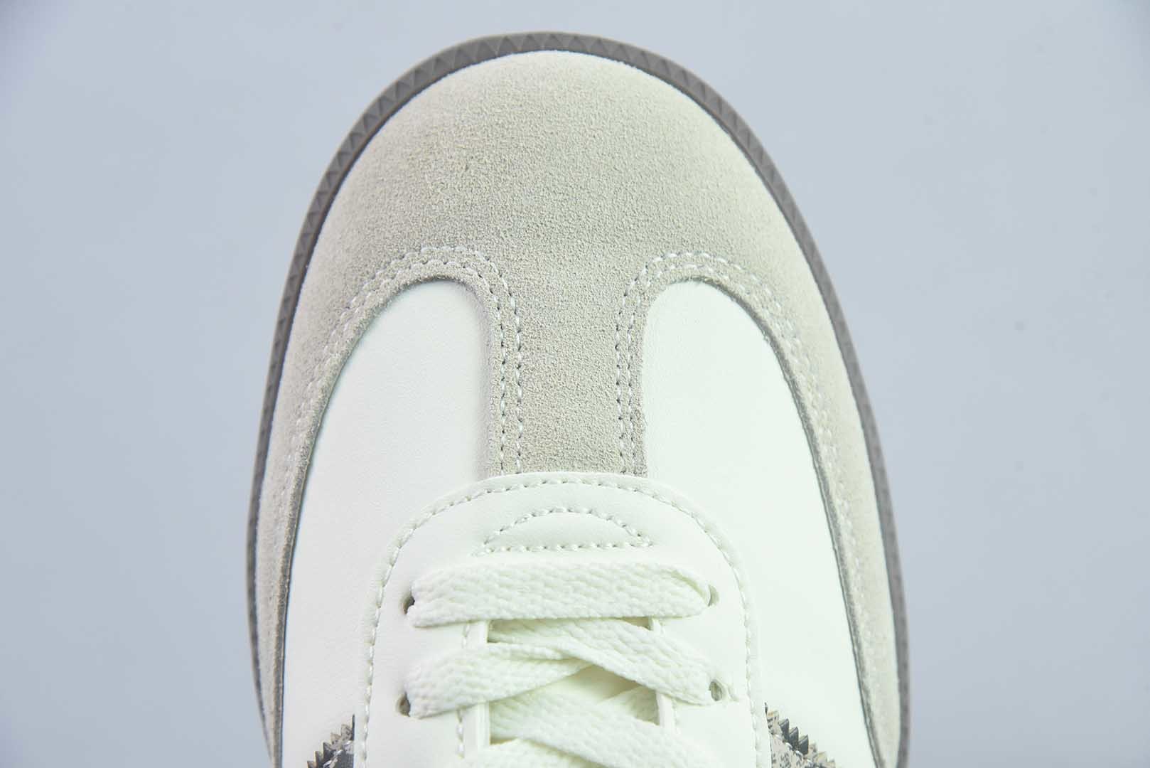 阿迪达斯 Adidas Originals Samba 桑巴舞系列绅士德训足球风百搭低帮休闲运动 黄色板鞋 纯原版本 货号:JQ5874 实拍细节图