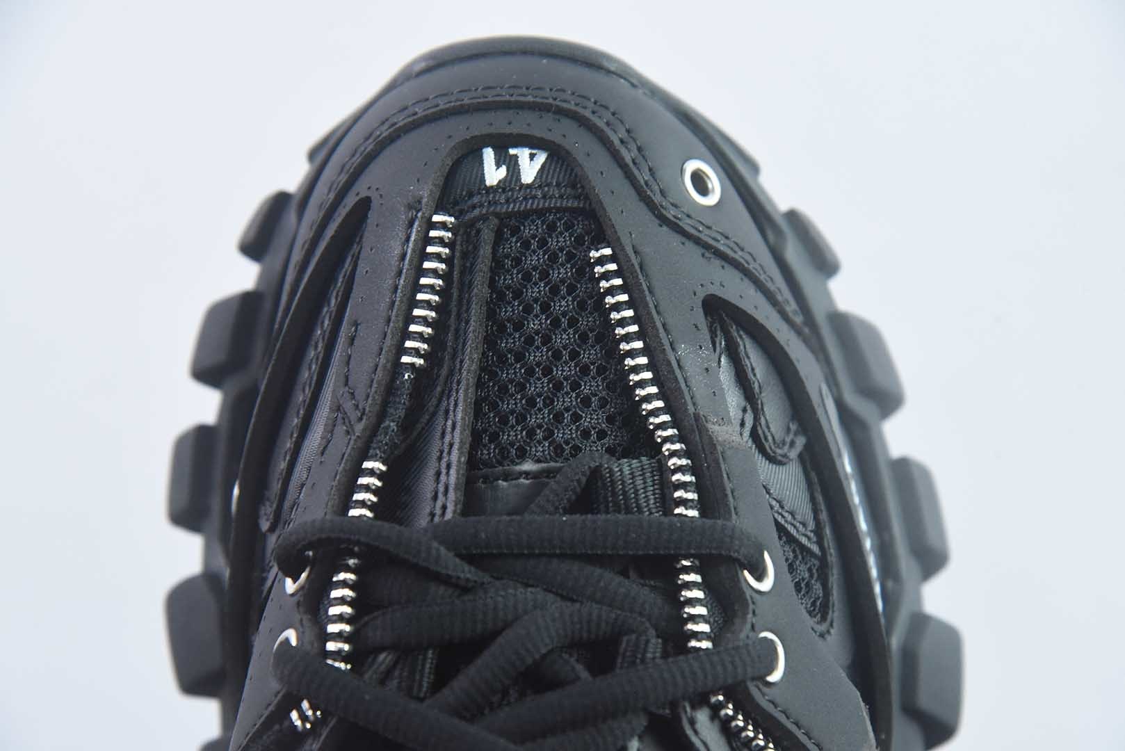 巴黎世家 Balenciaga Track 3.0 黑色复古老爹鞋 纯原版本 货号:NJM75337868 实拍细节图