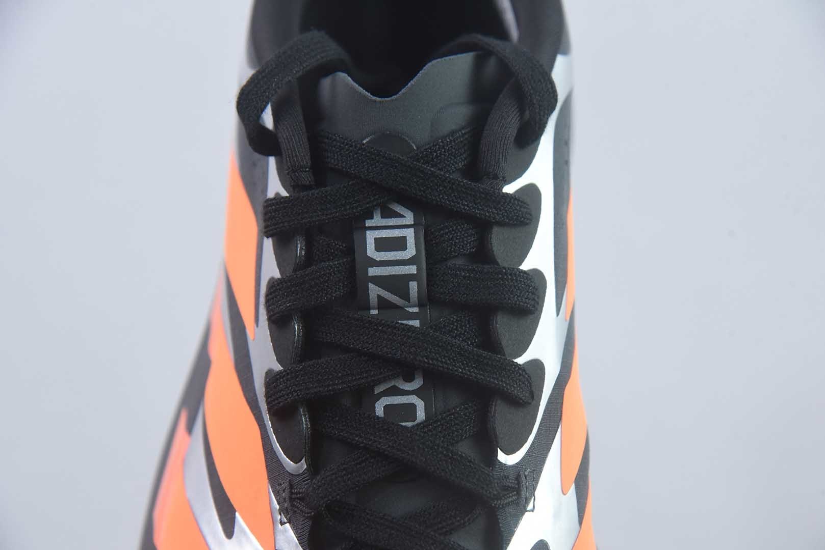 阿迪达斯 adidas Adizero Evo SL EXO贴合轻盈 织物回弹跑步鞋 男款货号：黑橙KI4766纯原版本 实拍细节图