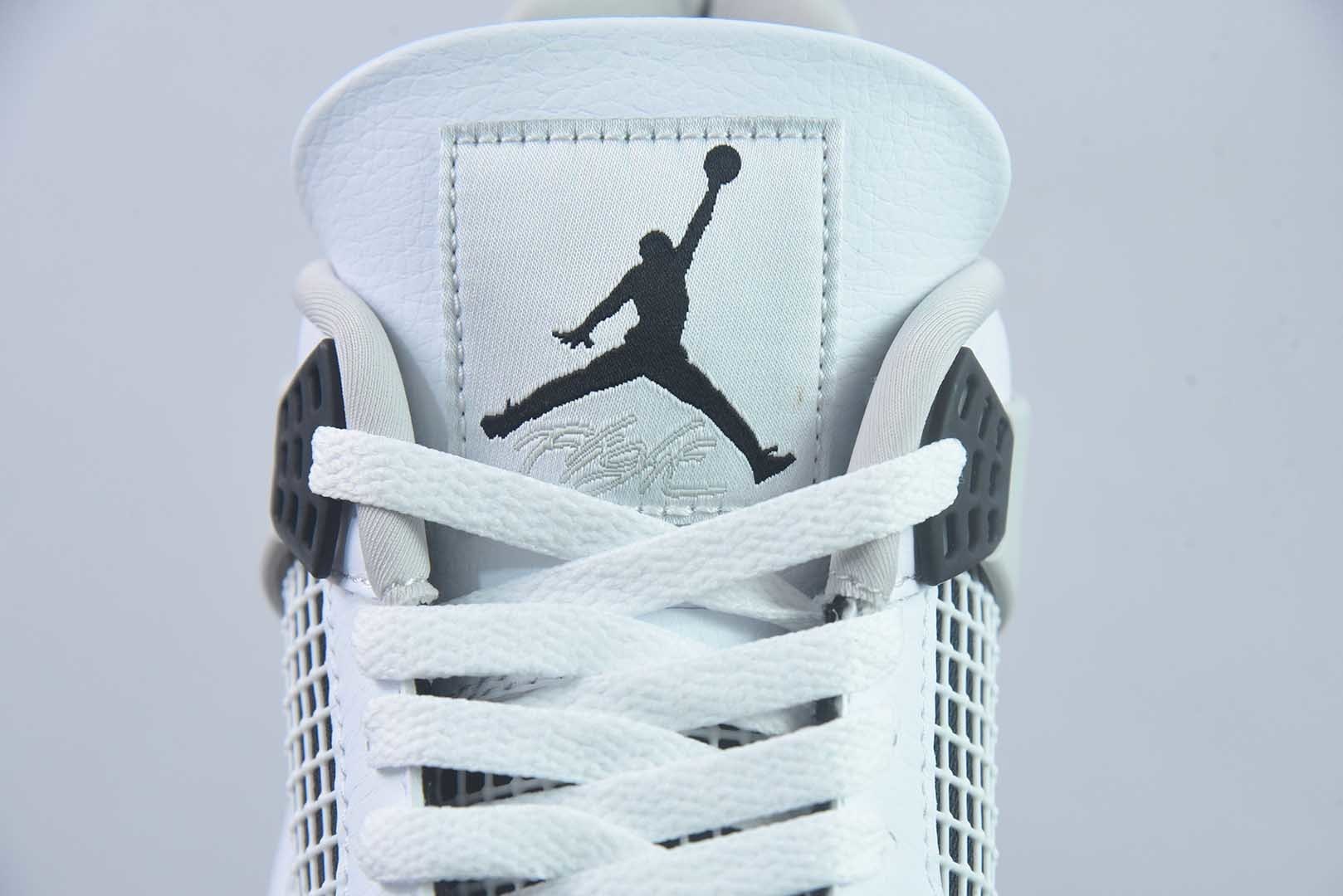 Jordan 乔丹 Air Jordan 4 Retro 时尚百搭 中帮 复古篮球鞋 男女同款 货号:DH6927-111 小白水泥 纯原版本 实拍细节图
