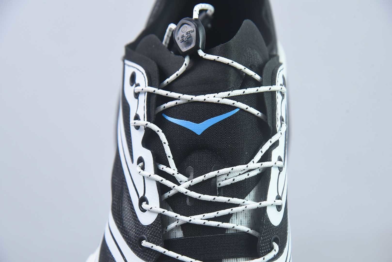 HOKA ONE ONE Stinson One7 斯丁森7代 舒适贴合 越野跑鞋 男女同款 黑色 货号:1178630-BWHT 纯原版本 实拍细节图