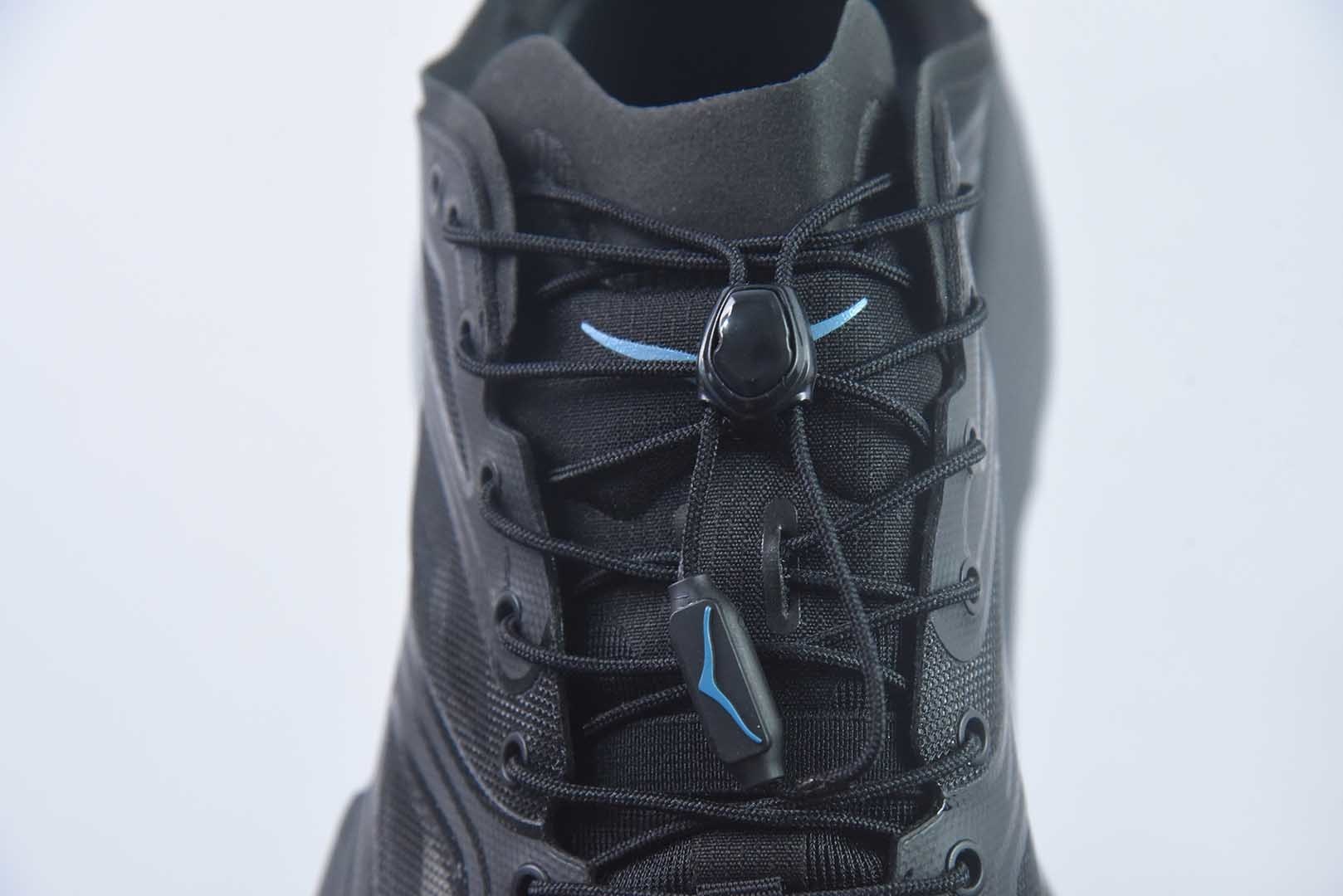 HOKA ONE ONE Stinson One7 斯丁森7代 舒适贴合 越野跑鞋 男女同款 黑色 货号:1178630-BBNB 纯原版本 实拍细节图