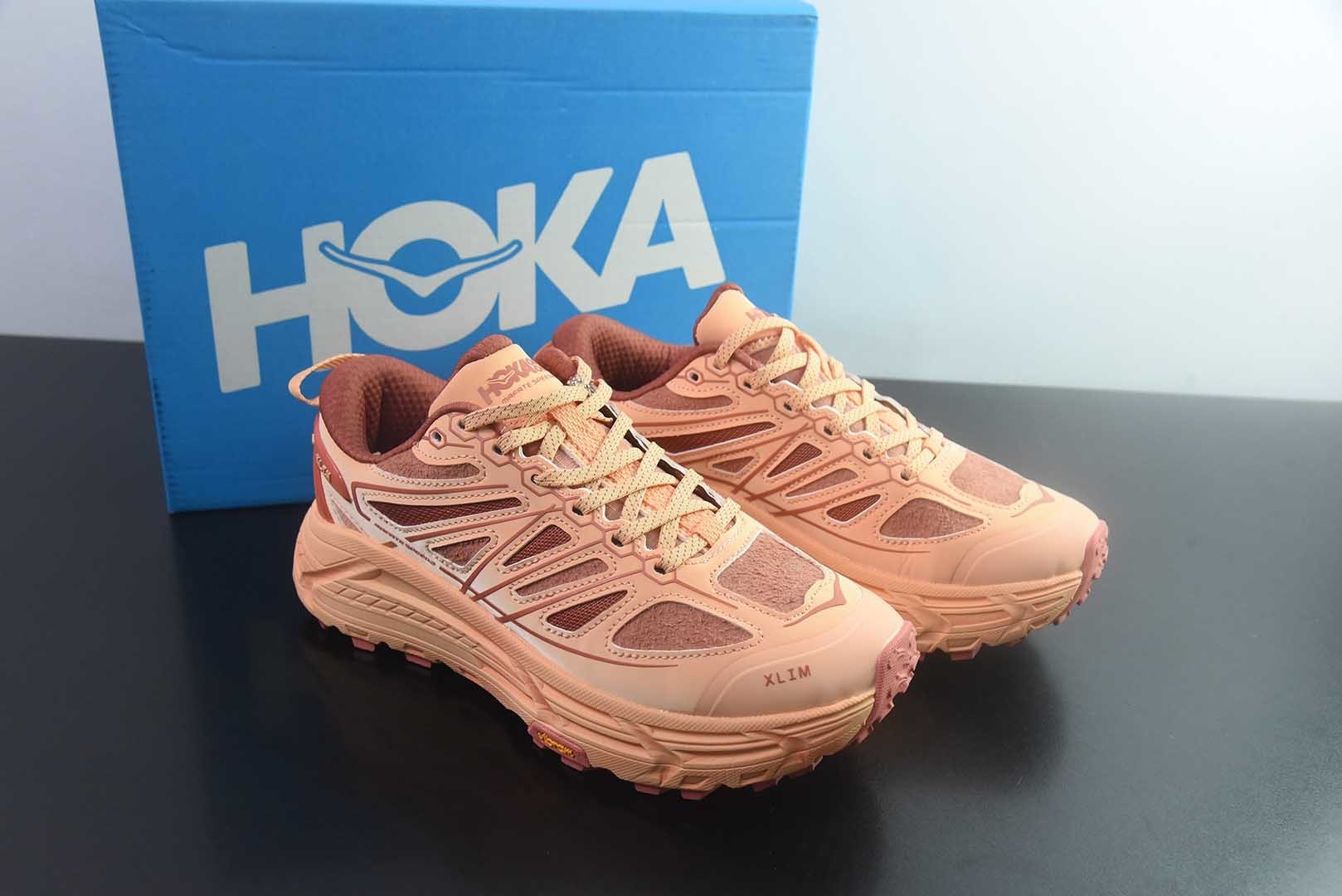 霍伽 HOKA ONE ONE Mafate Speed 2 TS Low 粉色低帮户外越野跑鞋 纯原版本 货号:1181770-PCHD 实拍细节图