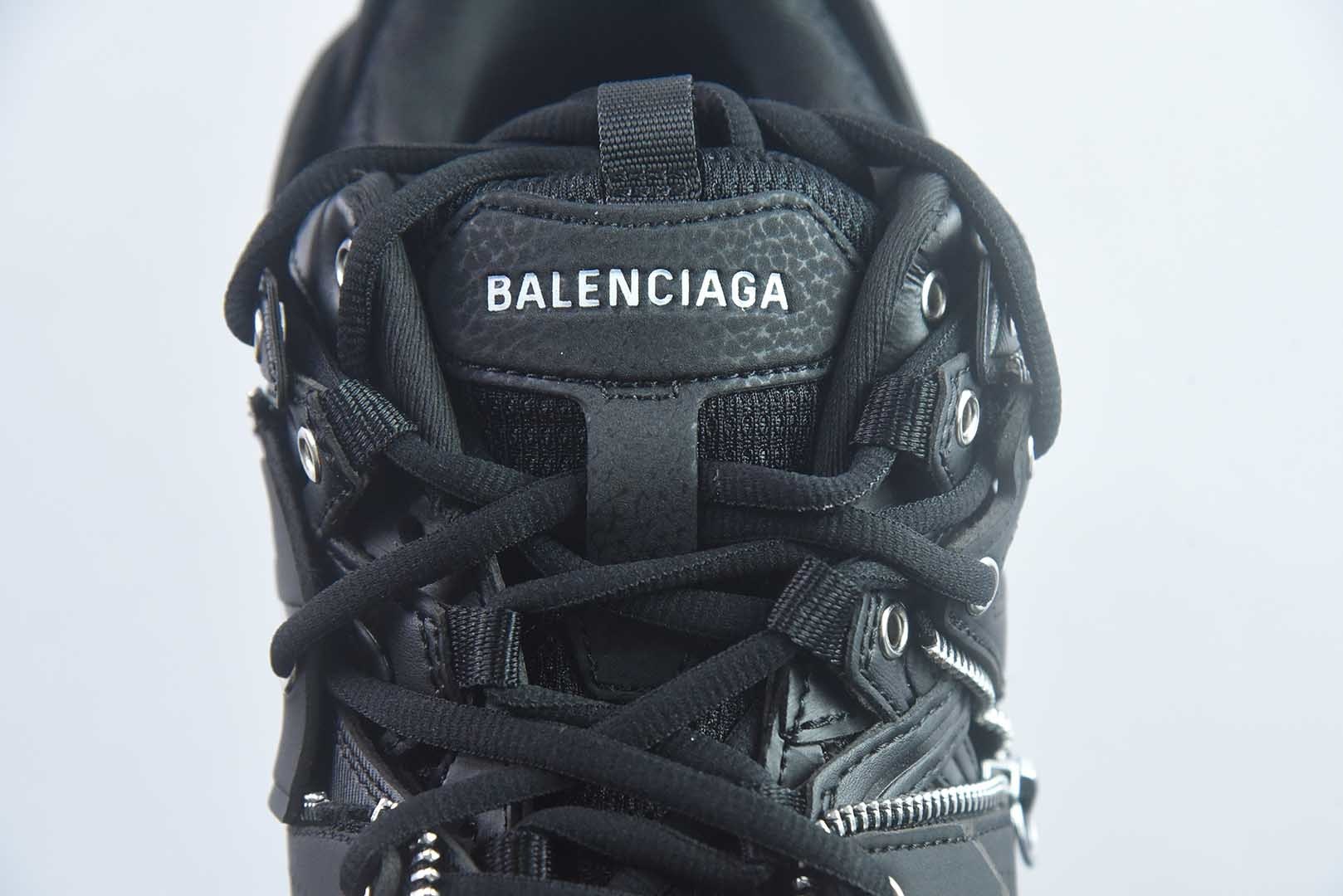 巴黎世家 Balenciaga Track 3.0 黑色复古老爹鞋 纯原版本 货号:NJM75337868 实拍细节图