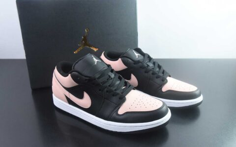耐克 Nike Air Jordan 1 Low OG AJ1舒适贴合 防滑耐磨 低帮 复古 粉白篮球鞋 男女同款 黑 货号：货号：553558-034 纯原版本 货号：553558-034 Size 主图