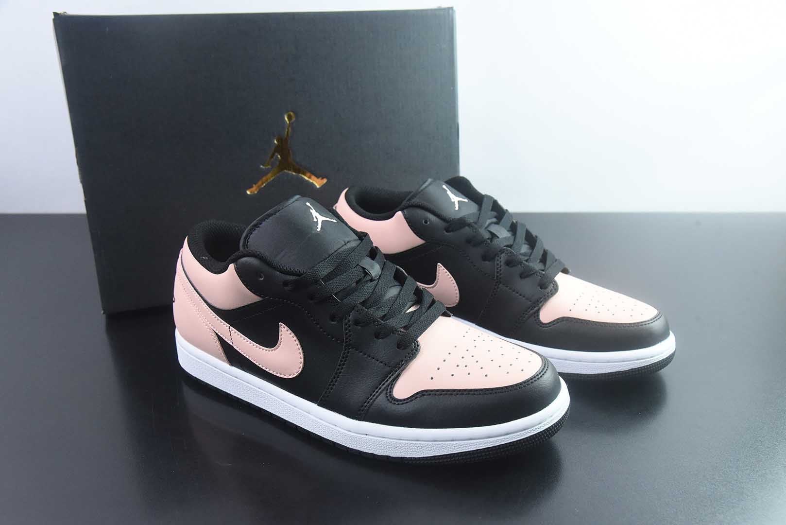 耐克 Nike Air Jordan 1 Low OG AJ1舒适贴合 防滑耐磨 低帮 复古 粉白篮球鞋 男女同款 黑 货号:货号:553558-034 纯原版本 货号:553558-034 Size 主图