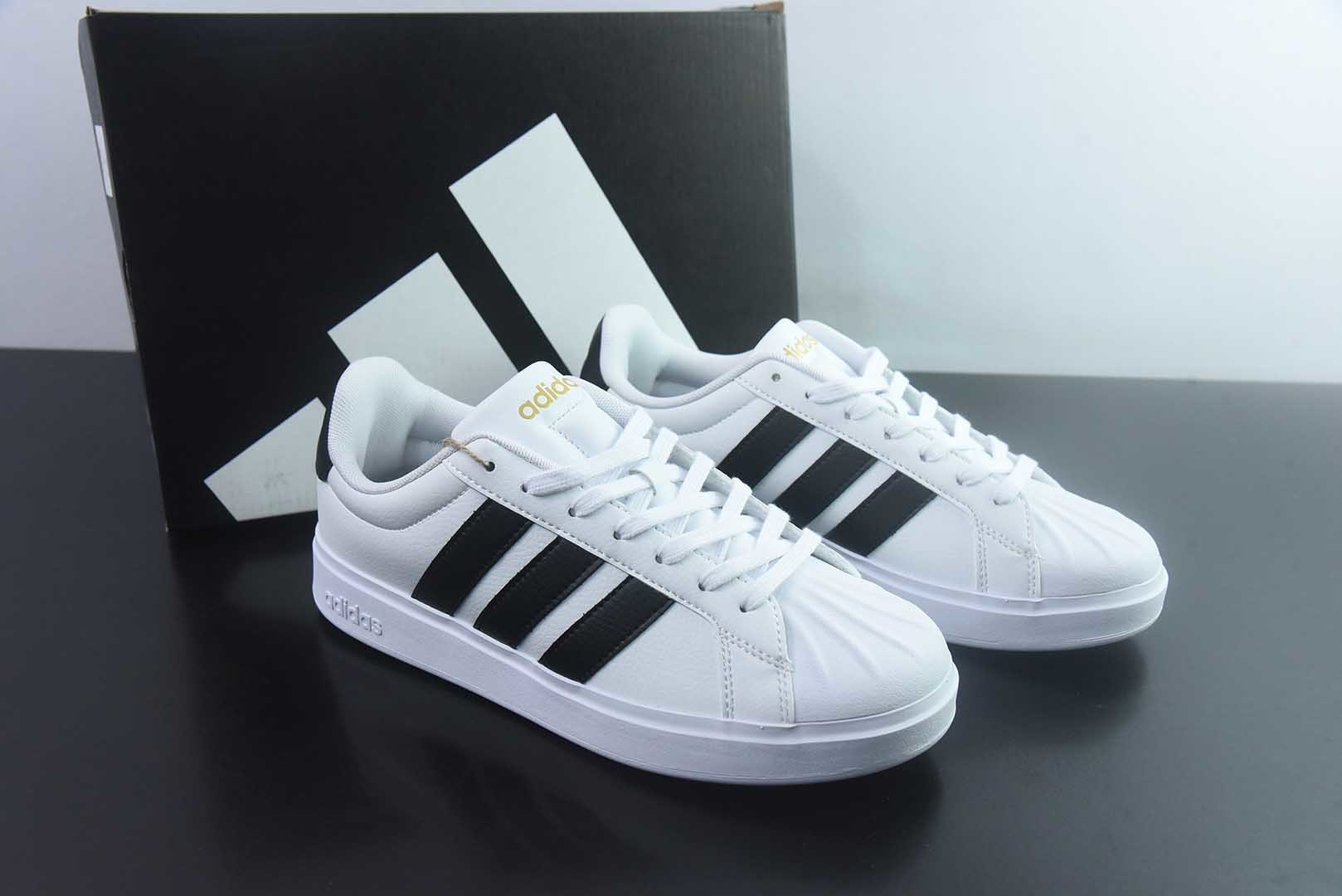 阿迪达斯 Adidas STREETTALK 贝壳头3.0 黑白低帮休闲板鞋 纯原版本 货号:JP8275 主图