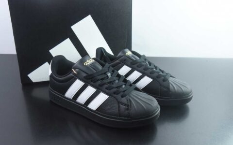 阿迪达斯 Adidas STREETTALK 贝壳头3.0 黑白低帮休闲板鞋 纯原版本 货号：JS5053