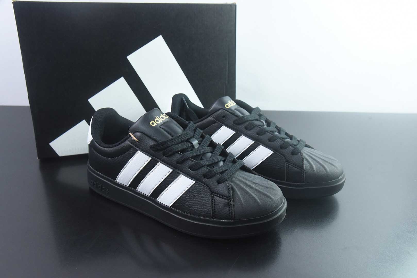 阿迪达斯 Adidas STREETTALK 贝壳头3.0 黑白低帮休闲板鞋 纯原版本 货号:JS5053 主图