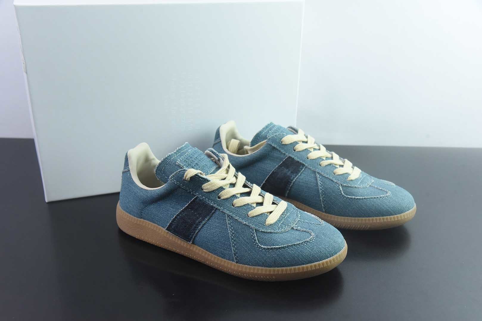 梅森马吉拉 Maison Margiela Replica 蓝色休闲低帮德训鞋 纯原版本 货号：DDN45062238 主图