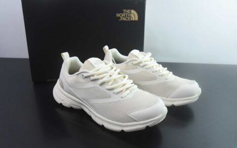 北面 THE NORTH FACE LAY STRIDE 体考舒适柔软涤纶合成革 低帮 休闲 黄色跑步鞋 NS93R02B 纯原版本 货号：米色 主图