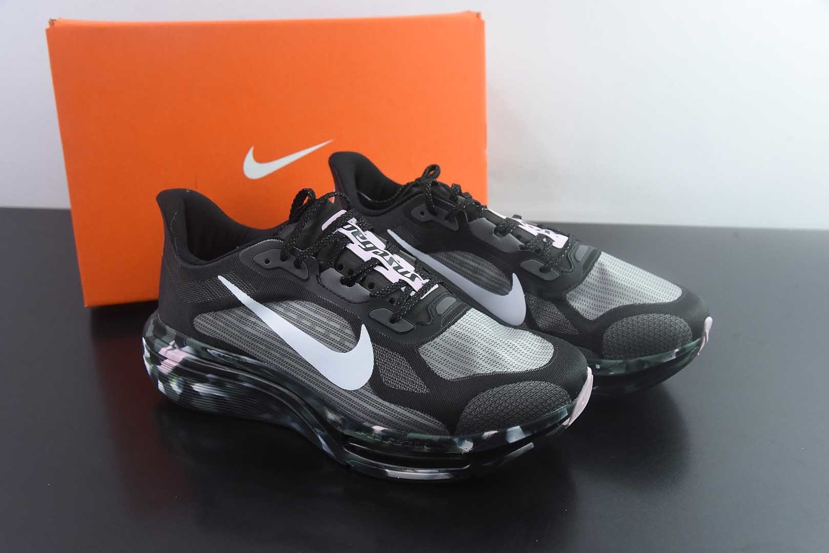 耐克 Nike Air Zoom Pegasus Premium 超级飞马42代 低帮 轻量缓震透气 黑色跑鞋 纯原版本 货号:IQ6655-001 主图