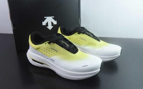 迪桑特 DESCENTE Running D-FLUID PRO运动健身 黄色跑步鞋 男款 纯原版本 货号：D6231RRN27-LM