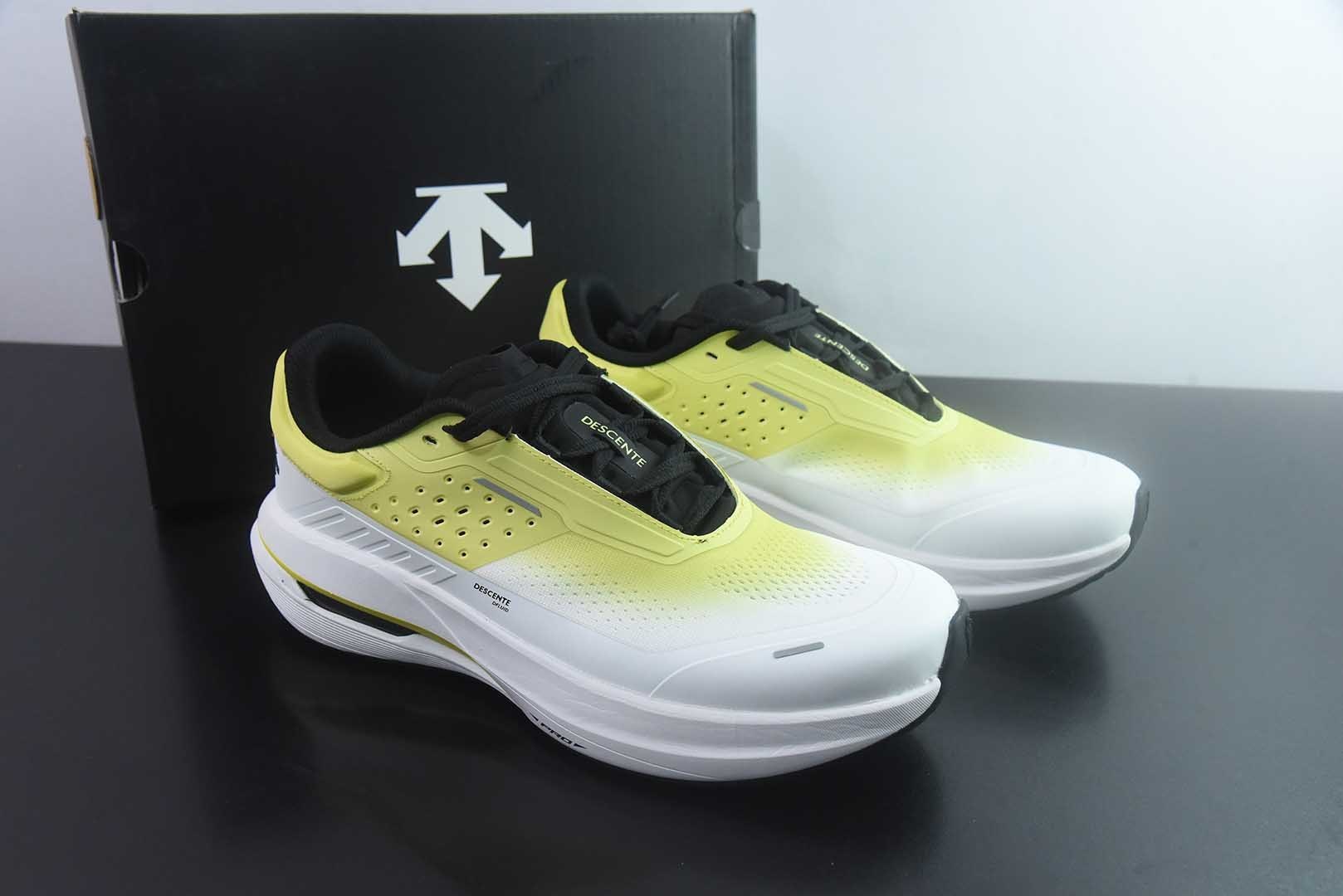 迪桑特 DESCENTE Running D-FLUID PRO运动健身 黄色跑步鞋 男款 纯原版本 货号:D6231RRN27-LM 主图