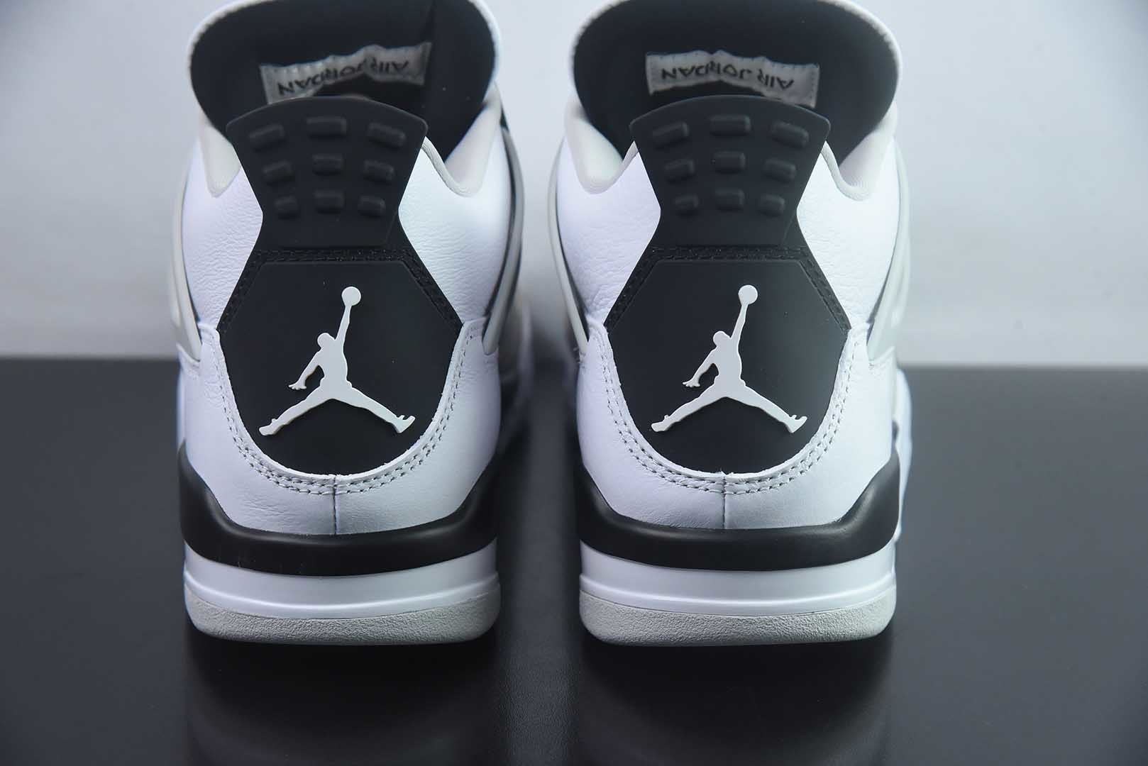Jordan 乔丹 Air Jordan 4 Retro 时尚百搭 中帮 复古篮球鞋 男女同款 货号:DH6927-111 小白水泥 纯原版本 实拍细节图