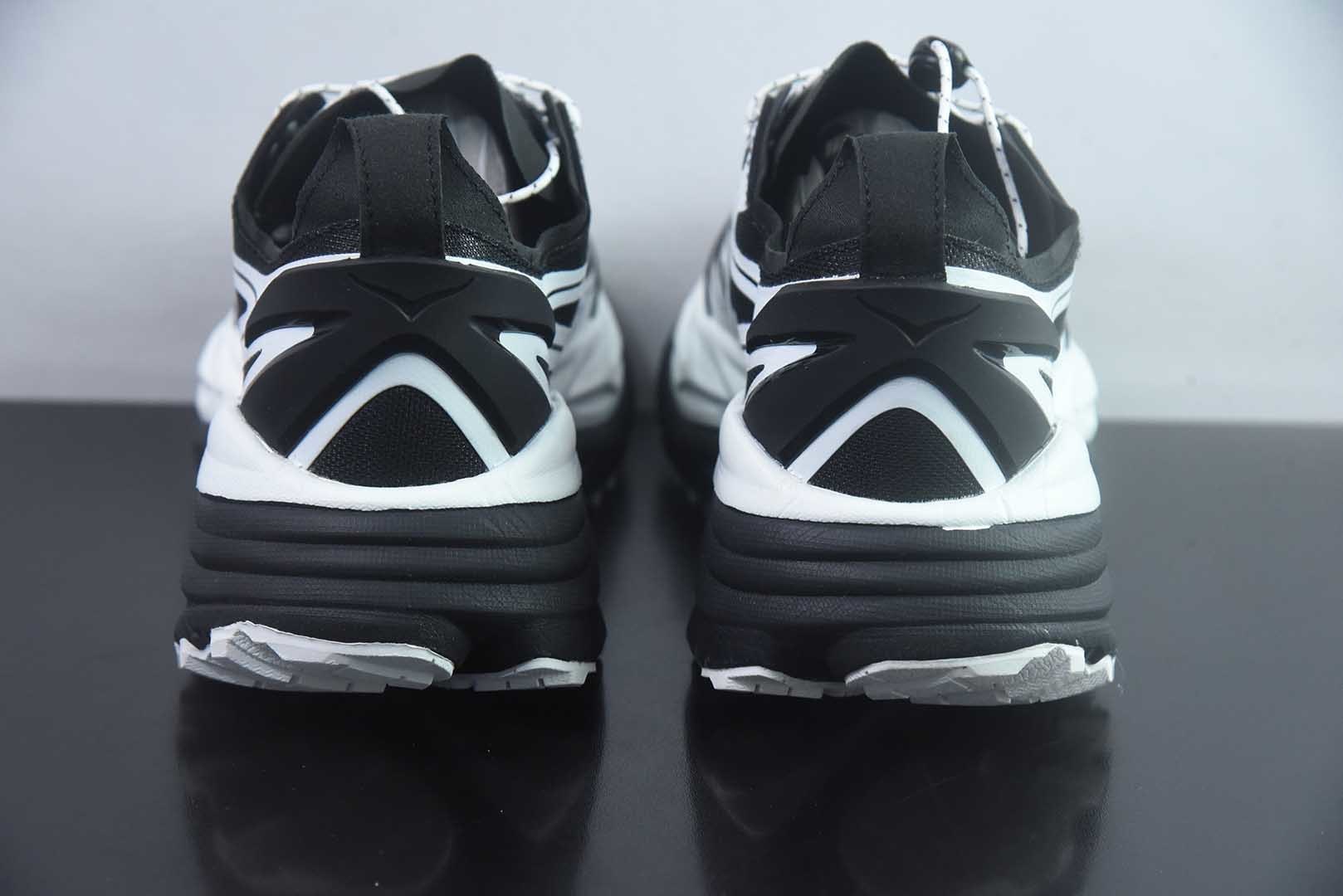 HOKA ONE ONE Stinson One7 斯丁森7代 舒适贴合 越野跑鞋 男女同款 黑色 货号:1178630-BWHT 纯原版本 实拍细节图