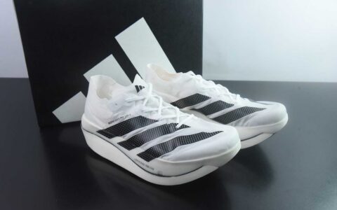 阿迪达斯 Adidas ADIZERO ADIOS PRO EVO 3 马拉松旗舰竞速 白黑红跑鞋 纯原版本 货号：KH7678