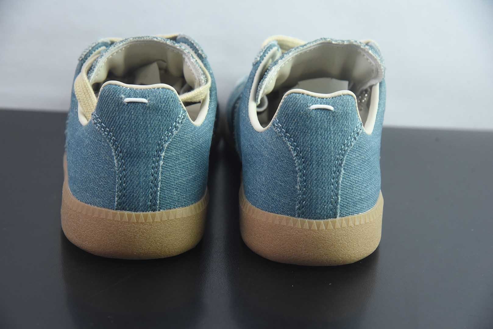 梅森马吉拉 Maison Margiela Replica 蓝色休闲低帮德训鞋 纯原版本 货号：DDN45062238 实拍细节图