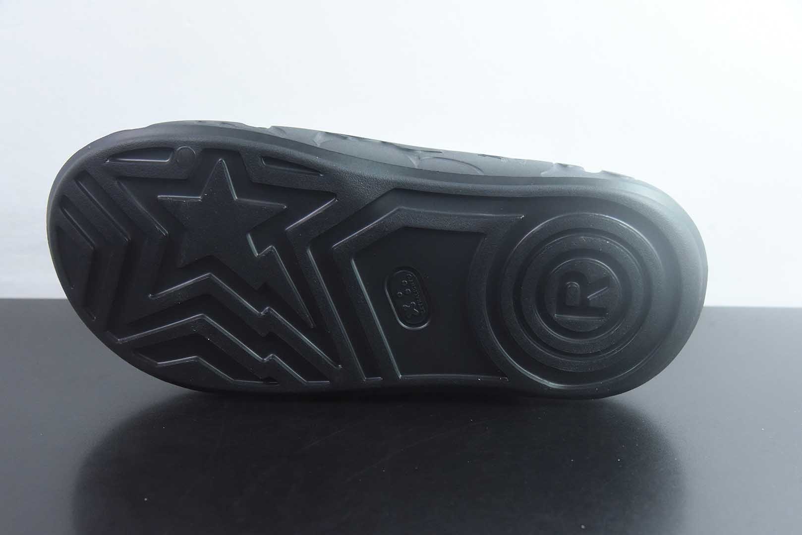 猿人头 BAPE 黑色EVA一字拖鞋 纯原版本 货号:YSQ79294220 实拍细节图