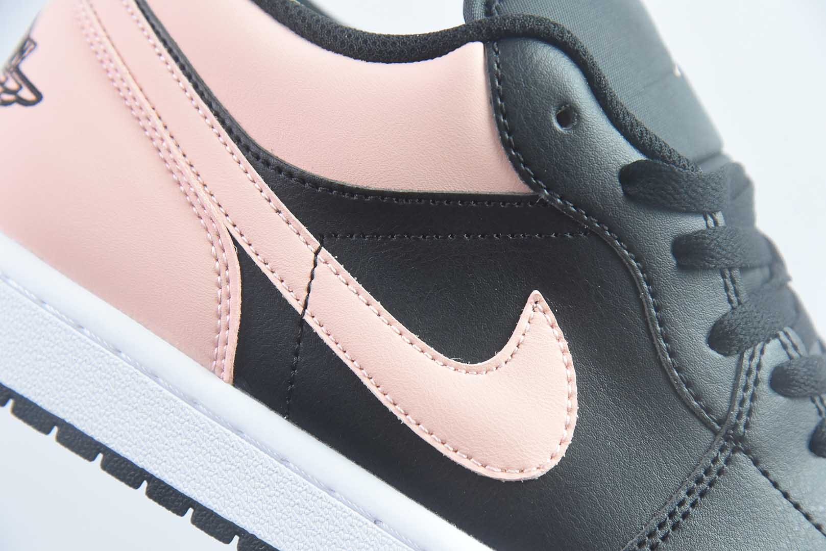 耐克 Nike Air Jordan 1 Low OG AJ1舒适贴合 防滑耐磨 低帮 复古 粉白篮球鞋 男女同款 黑 货号:货号:553558-034 纯原版本 货号:553558-034 Size 实拍细节图